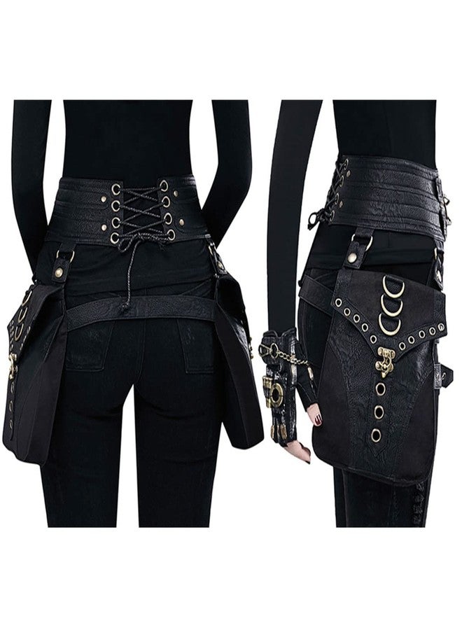 SUMGOGO Belt Pouch Waist Bag Fanny Pack Steampunk Phone Holder Casual Medieval Renaissance Cosplay Costume Accessories (Cor) - Image 3